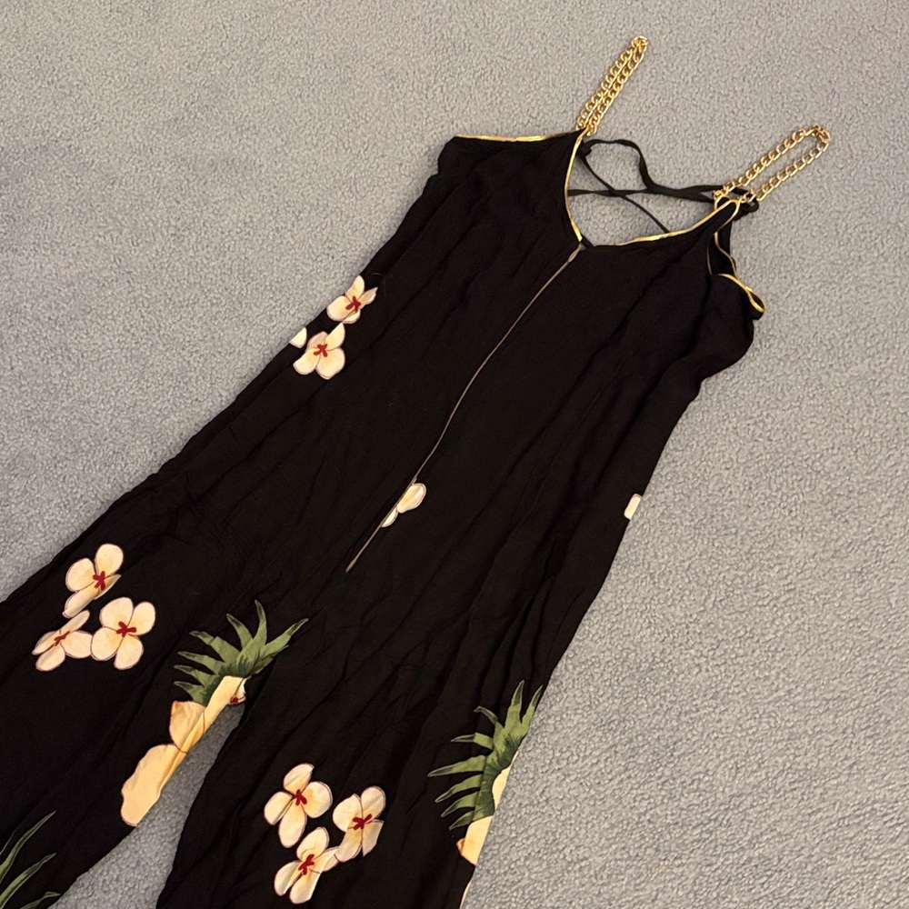 Floral Black Jumpsuit - Picture 7 of 14